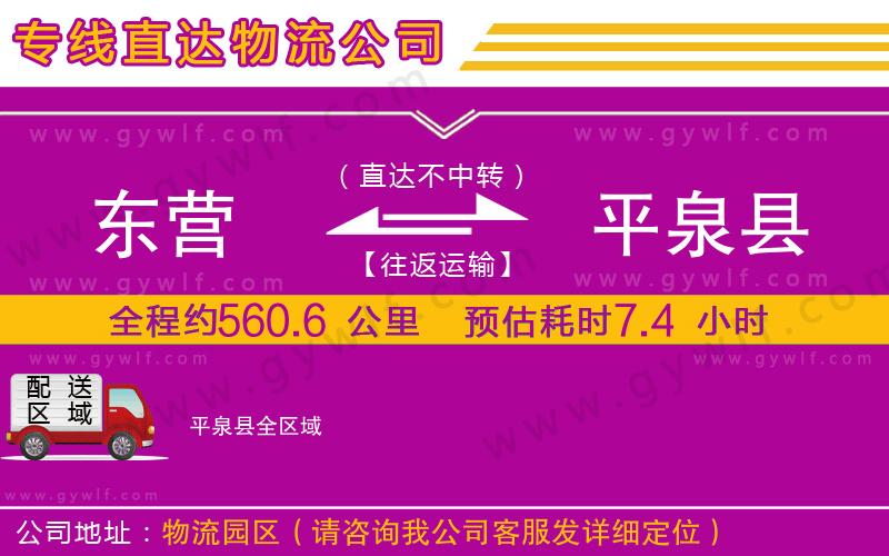 東營到平泉縣物流公司