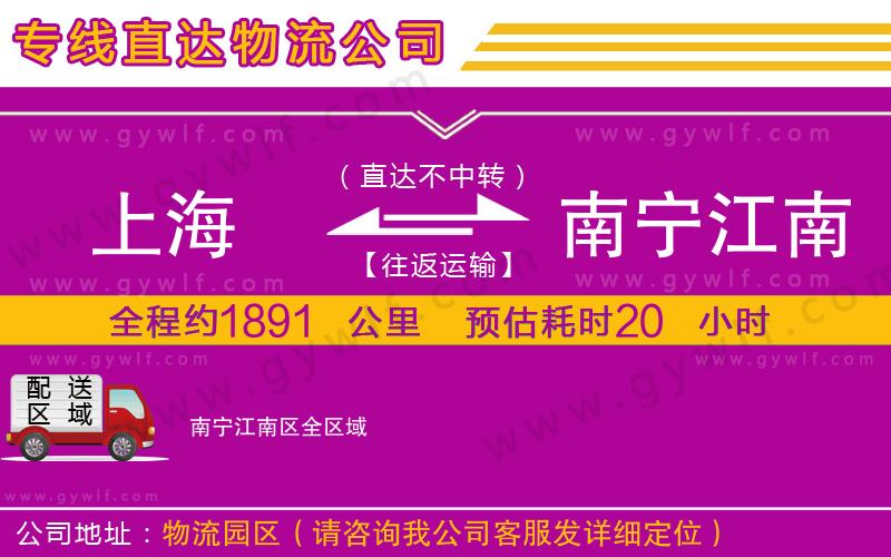 上海到南寧江南區(qū)貨運(yùn)公司