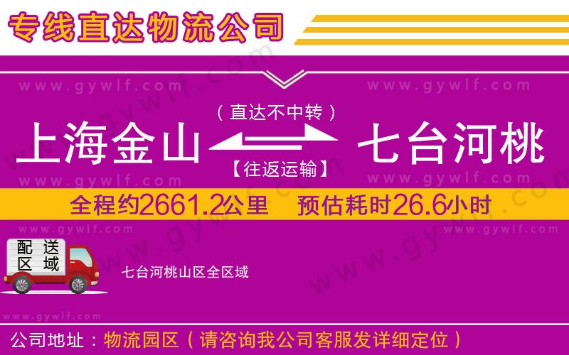 上海金山區(qū)到七臺(tái)河桃山區(qū)物流公司