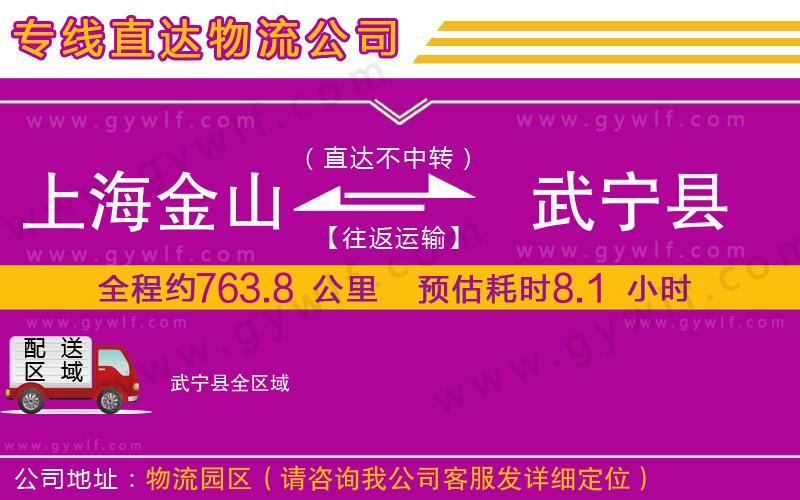 上海金山區(qū)到武寧縣物流公司