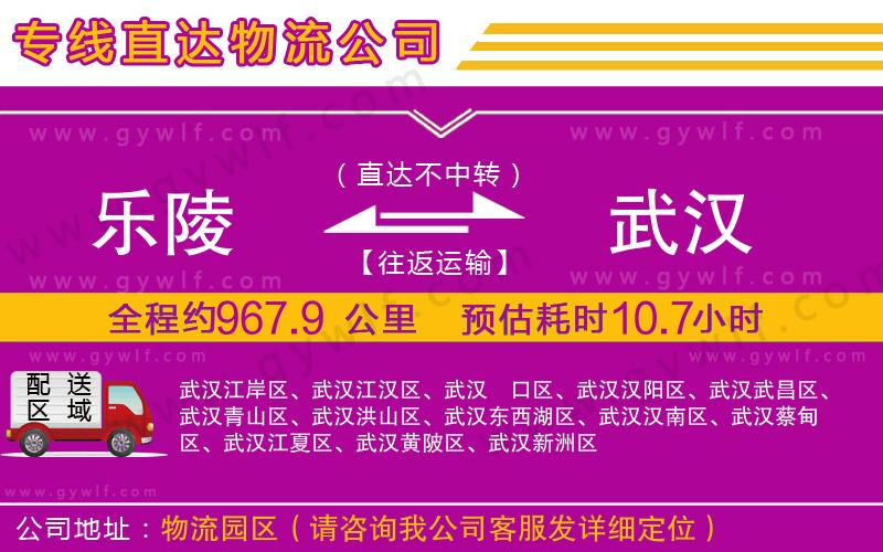 樂陵到武漢物流公司