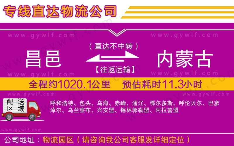 昌邑到內(nèi)蒙古物流公司